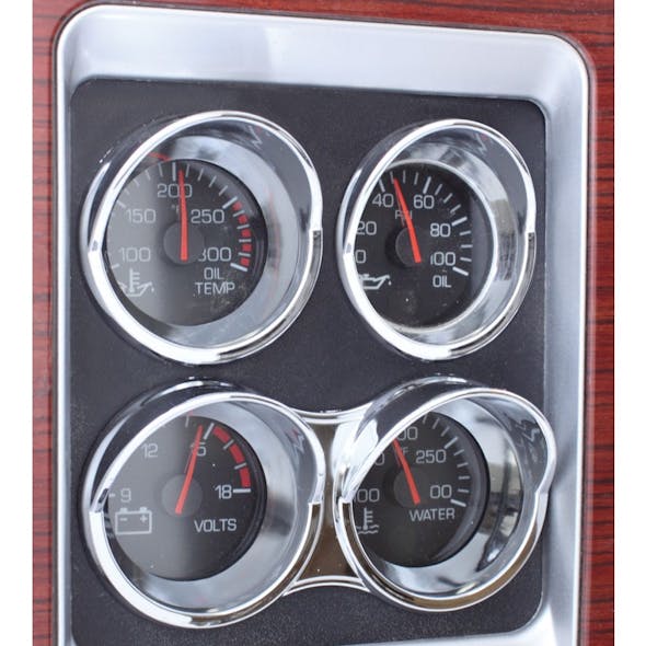 Kenworth Small Chrome Gauge Cover On Truck