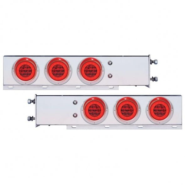 Mud Flap Hangers With Red GLO Halo LED Lights