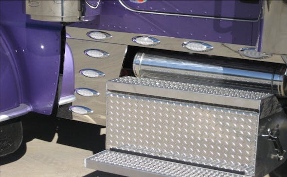 Peterbilt 379 388 389 Cab Cowl & Sleeper Panel Kit W/ M1 Style LEDs