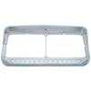 Amber LED/Clear Lens Dual Headlight Bezel