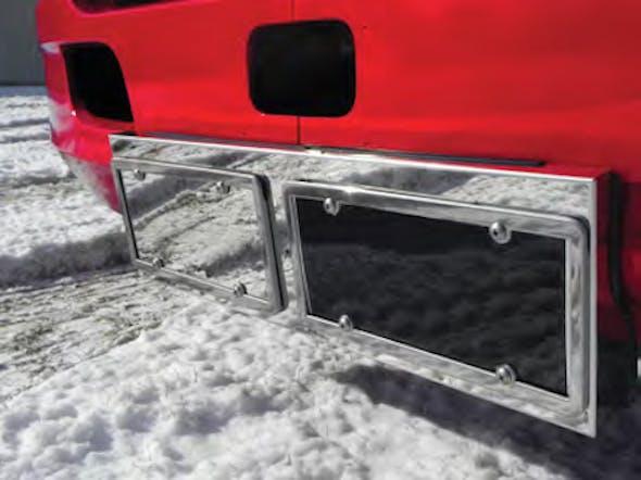 Kenworth T680 Double License Plate Holder