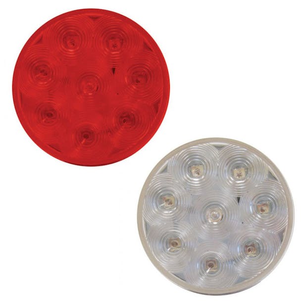 4" Red Economy Stop Turn & Tail 8 Diode LED Light