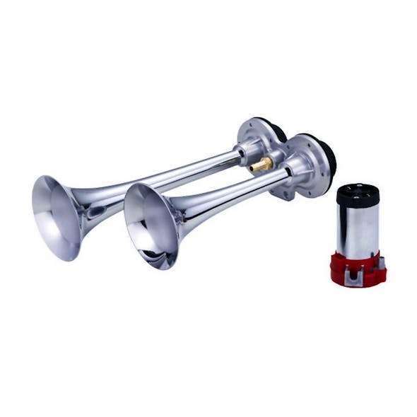 Truck City Chrome & Parts - Heavy Duty Mega-Size Chrome Train Horn with  Deluxe Sound 69991GG
