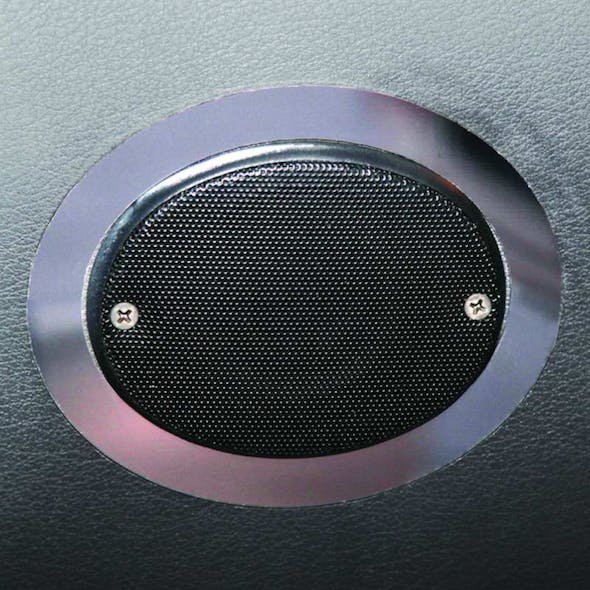 Freightliner Cascadia Stainless Steel Cab Speaker Surround Trim