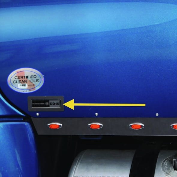 Freightliner Cascadia Engine Logo Trim