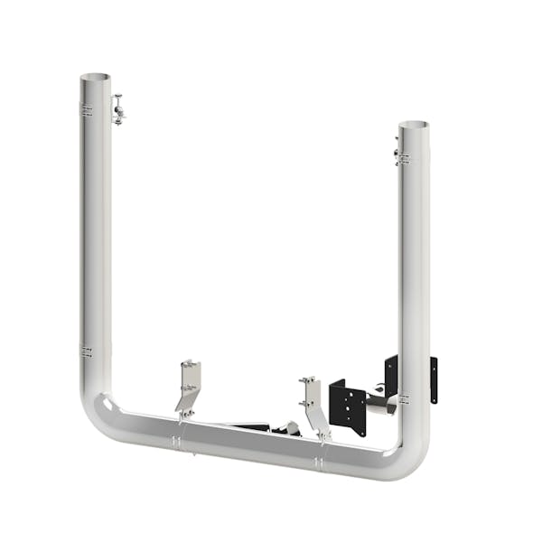 Peterbilt 389 7" Dynaflex Chrome Exhaust Kit Rod Pickett 90 Deg. Elbow With Top Stacks