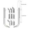 Kenworth T600 T800 7" Dynaflex Chrome Exhaust Kit