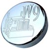 Chrome Kenworth W9 Fuel Cap Cover