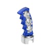 Skull Pistol Grip Gearshift Knob - Indigo Blue Tilt