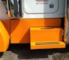 Peterbilt 359 Fiberglass Cab Cowl Panels Painted Orange