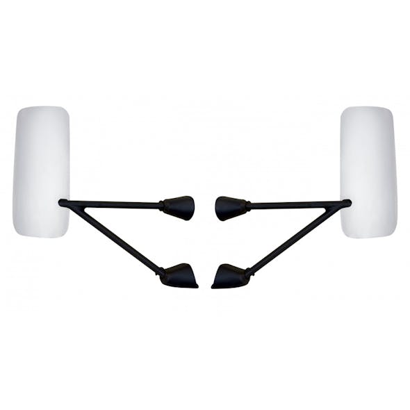 Kenworth T600 T660 T800 Chrome Heated Mirror Assembly Back