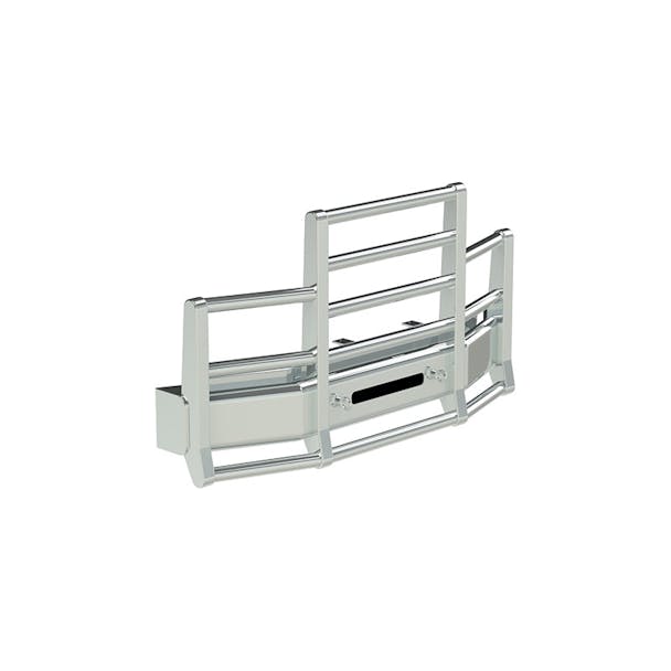 Freightliner FLD 112 SBA Herd 4 Post Defender Bumper Grill Guard With Horizontal Bars