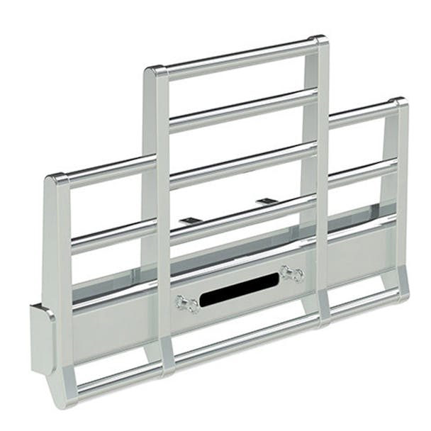Kenworth W900 Herd 4 Post Defender Bumper Grill Guard With Horizontal Bars