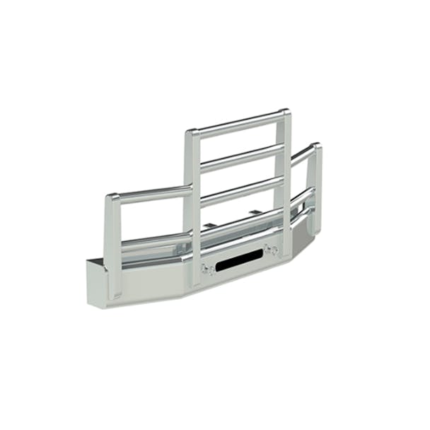 Kenworth T680 Herd 4 Post Defender Bumper Grill Guard With Horizontal Bars