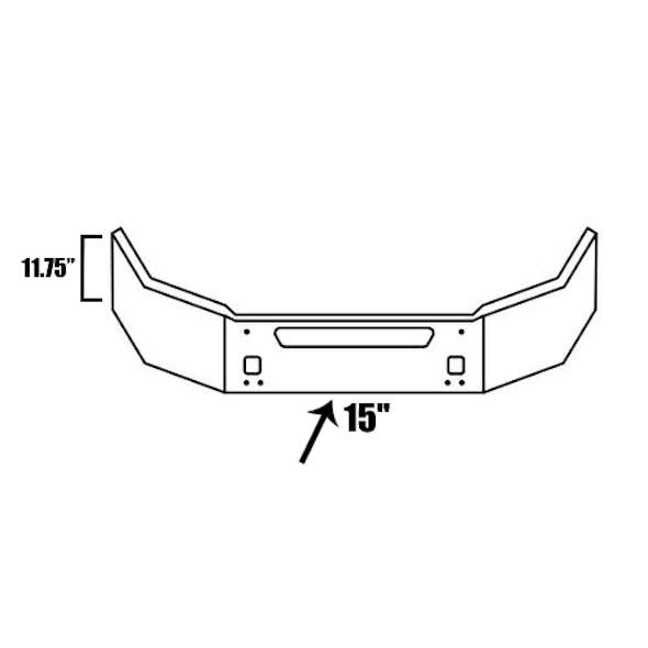 Kenworth T440 Chrome Bumper Dimensions