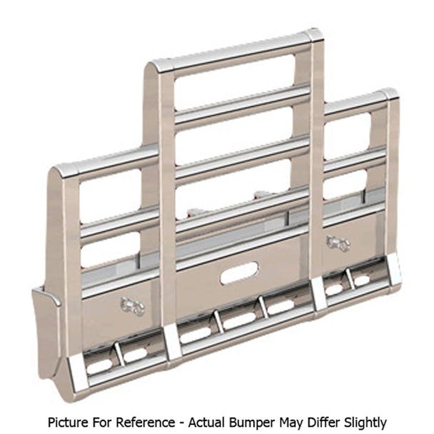 Freightliner Columbia Herd Super Road Train Bumper Grill Guard 2002-2004 - Without Signal Lights and 2in Round Lights