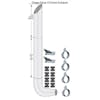 Peterbilt 359/379 6" Lincoln Chrome Exhaust Kit
