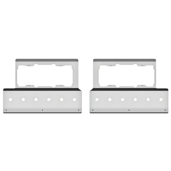 Kenworth W900 Fender Guard Headlight Mount With 3/4" Light Holes