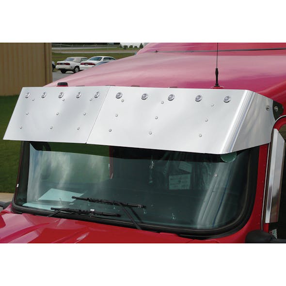Kenworth W900 T800 13" Bulls Eye Drop Visor Standard Mount