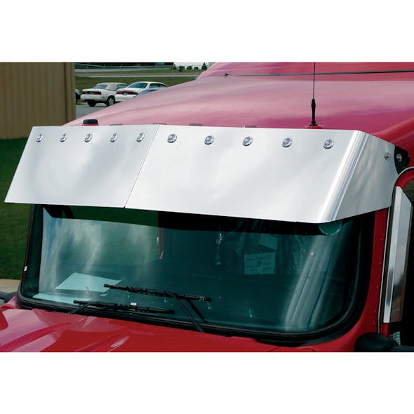 Kenworth W900 T800 13" Bulls Eye Drop Visor Blind Mount