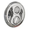 JW Speaker 7" Round LED 8700 Evo 2 Heated Or Non-Heated Headlight Chrome Side