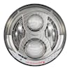 JW Speaker 7" Round LED 8700 Evo 2 Heated Or Non-Heated Headlight Chrome Front