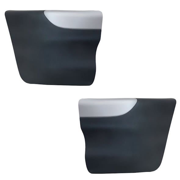 Freightliner Columbia Silver Front Bumper Ends Tilted View