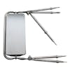 West Coast 7" x 16" Stainless Steel Mirror Assembly Close Up Front