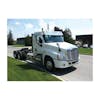 14" Freightliner Cascadia Day Cab Drop Visor On Truck Right View