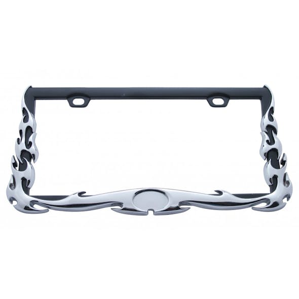 1268 Universal Front and Rear License Plate Holder Chrome