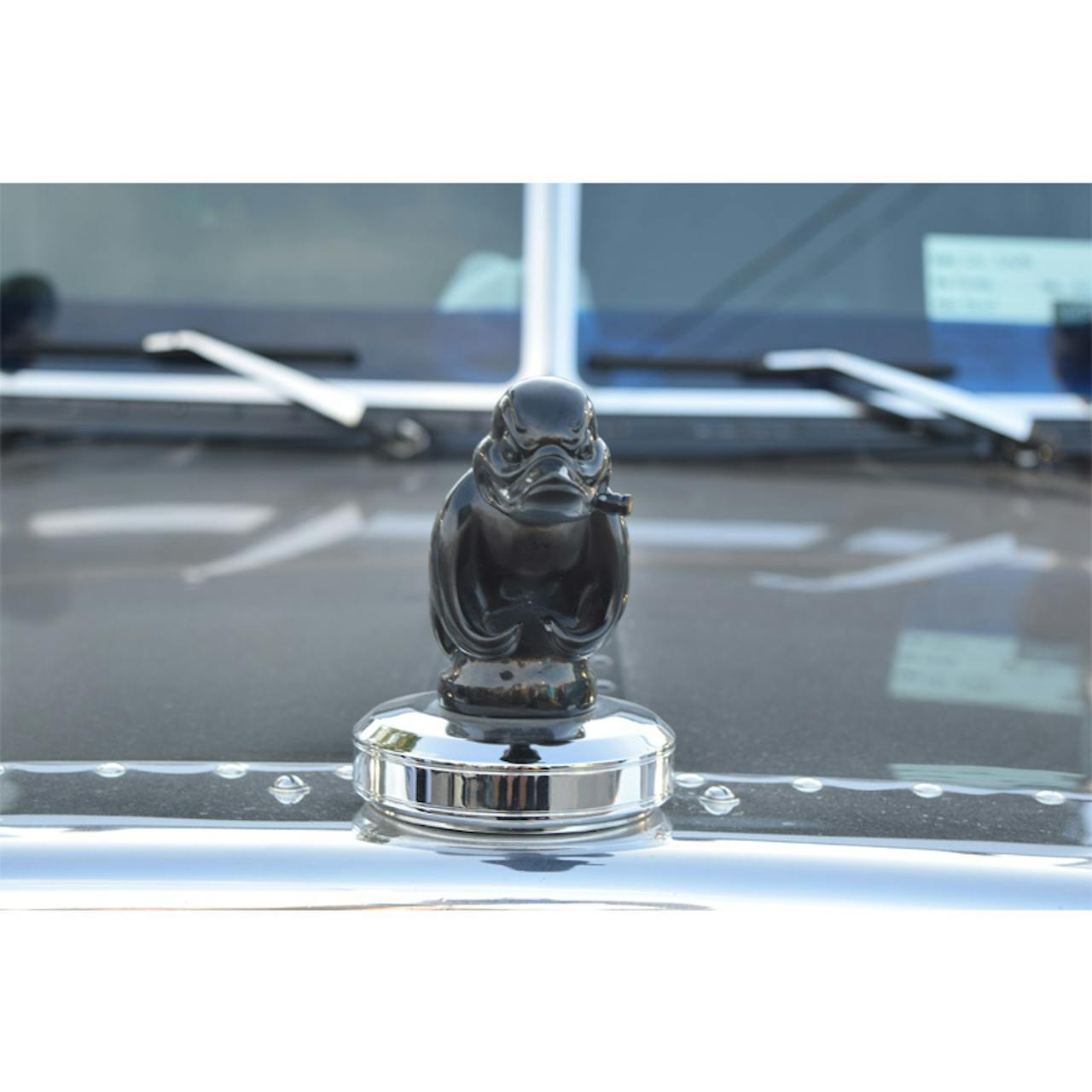 Angry Rubber Duck Hood Ornament Death Proof Gloss Black