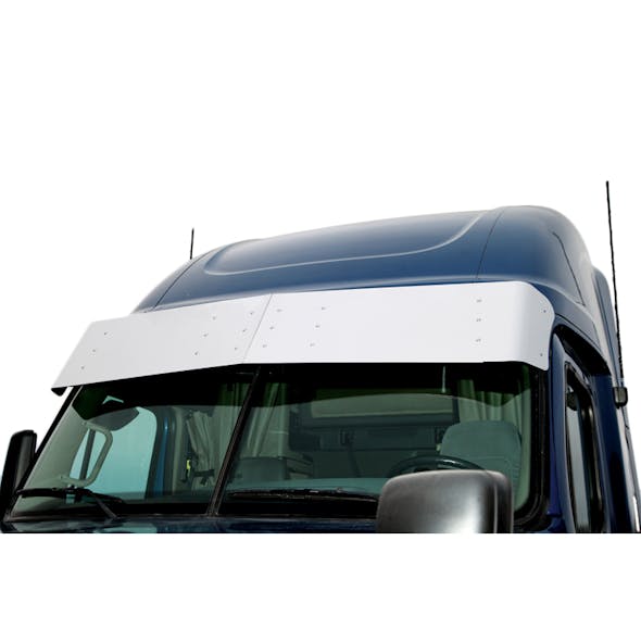 16" Freightliner Cascadia Drop Visor No Lights Close Up