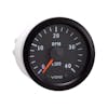 Semi Truck 2 1/16" Electrical Programmable Tachometer Gauge Vision Black 4000 RPM
