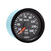 Semi Truck Mechanical Front Air Pressure Gauge Vision Black