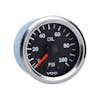 Semi Truck Mechanical Oil Pressure Gauge Vision Chrome 100 PSI