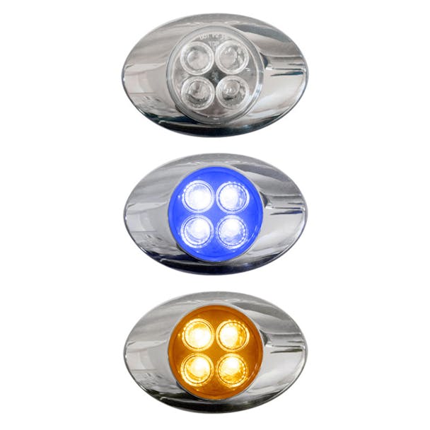 Millenium M3 Style Dual Revolution Amber & Blue LED Marker Light
