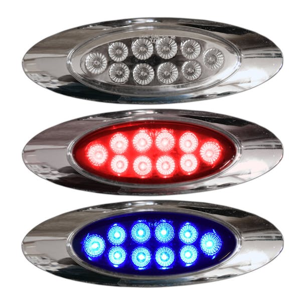 Millenium M1 Style Dual Revolution Red & Blue LED Marker Light