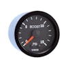 Semi Truck Mechanical Boost Gauge Vision Black 15 PSI
