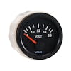 Semi Truck Electrical Voltmeter Gauge Vision Black