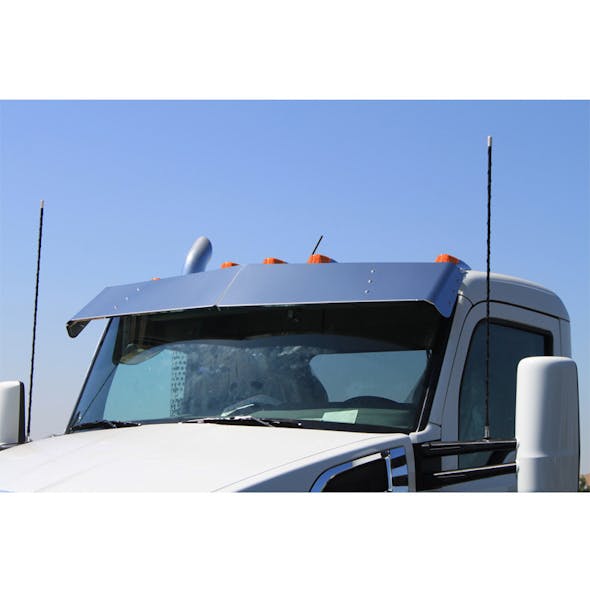 Kenworth T680 T880 11" Replacement Drop Visor For Factory Stainless Front