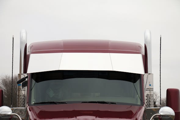 Kenworth T680 T880 17.5" Blind Mount Untie Drop Visor