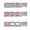 Mud Flap Hangers With Dual Revolution LED Lights 3 3/4" Bolt Spacing