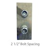 2 1/2" Bolt Spacing