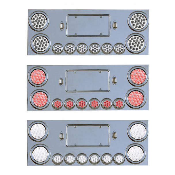 Rear Center Panel With Dual Revolution LED Lights And Red STT Lights