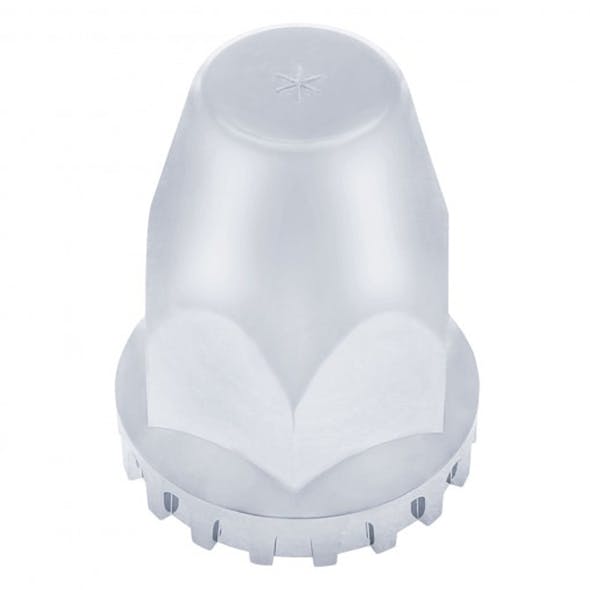 Chrome Plastic 1 1/2" Push On Nut Cover Angled