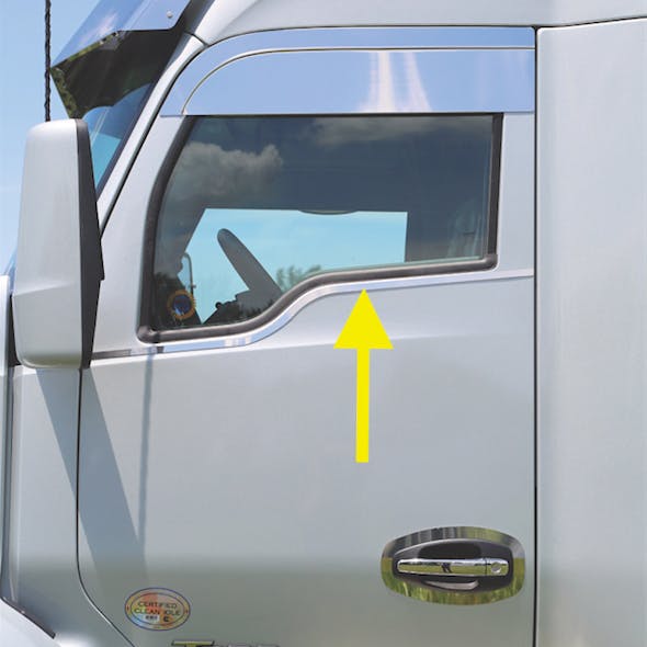 Kenworth T680 T880 Upper Door Under Window Trims