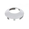 Universal Chrome Front Hub Cap With Hubometer Hole & 1" Lip Angle View
