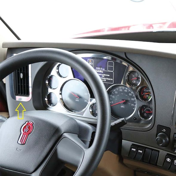 Kenworth T680 & T880 Driver Side End Dash Vent Trim