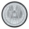 7" Round Crystal Headlight With LED Halo Ring Front View