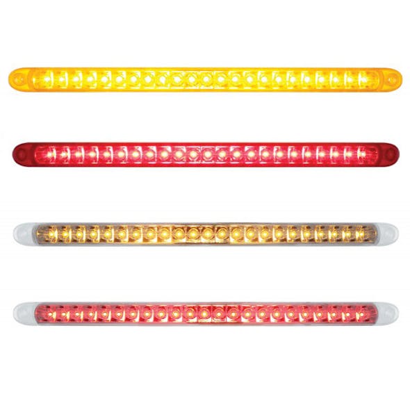 17 1/4" 23 SMD LED STT & PTC Light Bar With Reflector Amber Red Clear